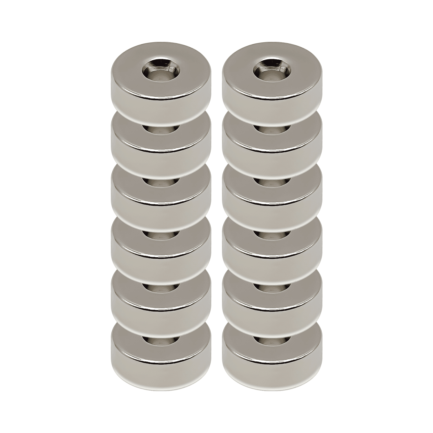 3326CP Door Magnet 22 x 8mm - Chrome - 6 pairs - Image 1