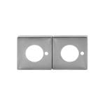 Square Rosette Cover for S Range Privacy Satin Chrome