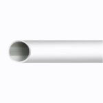 Towel Rail Tube White on Aluminium 19 x 2400mm