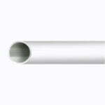 Towel Rail Tube White on Aluminium 19 x 600mm