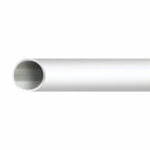 Towel Rail Tube White on Aluminium 19 x 900mm