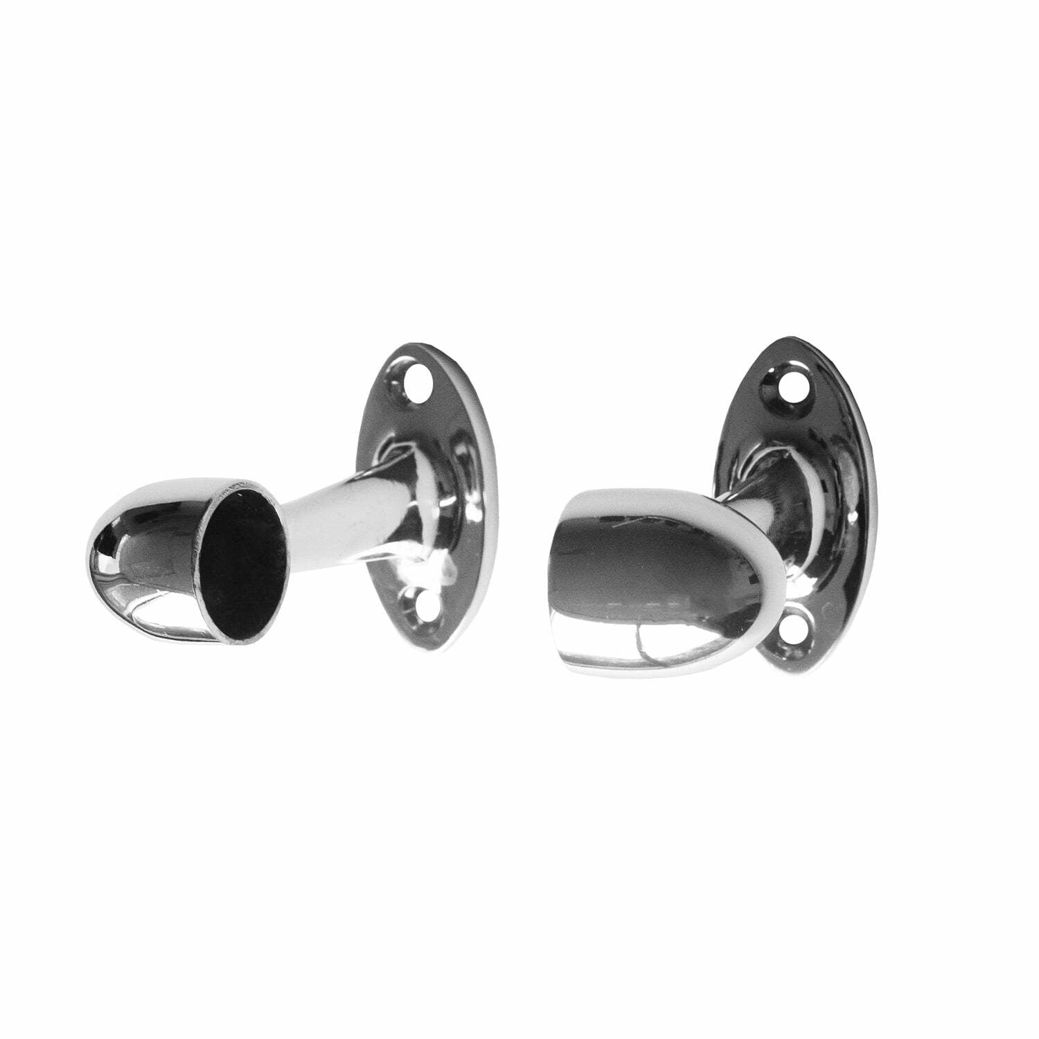 028CP16T-1.jpg Towel Rail End Bracket Chrome for 16mm Tube - Image 1