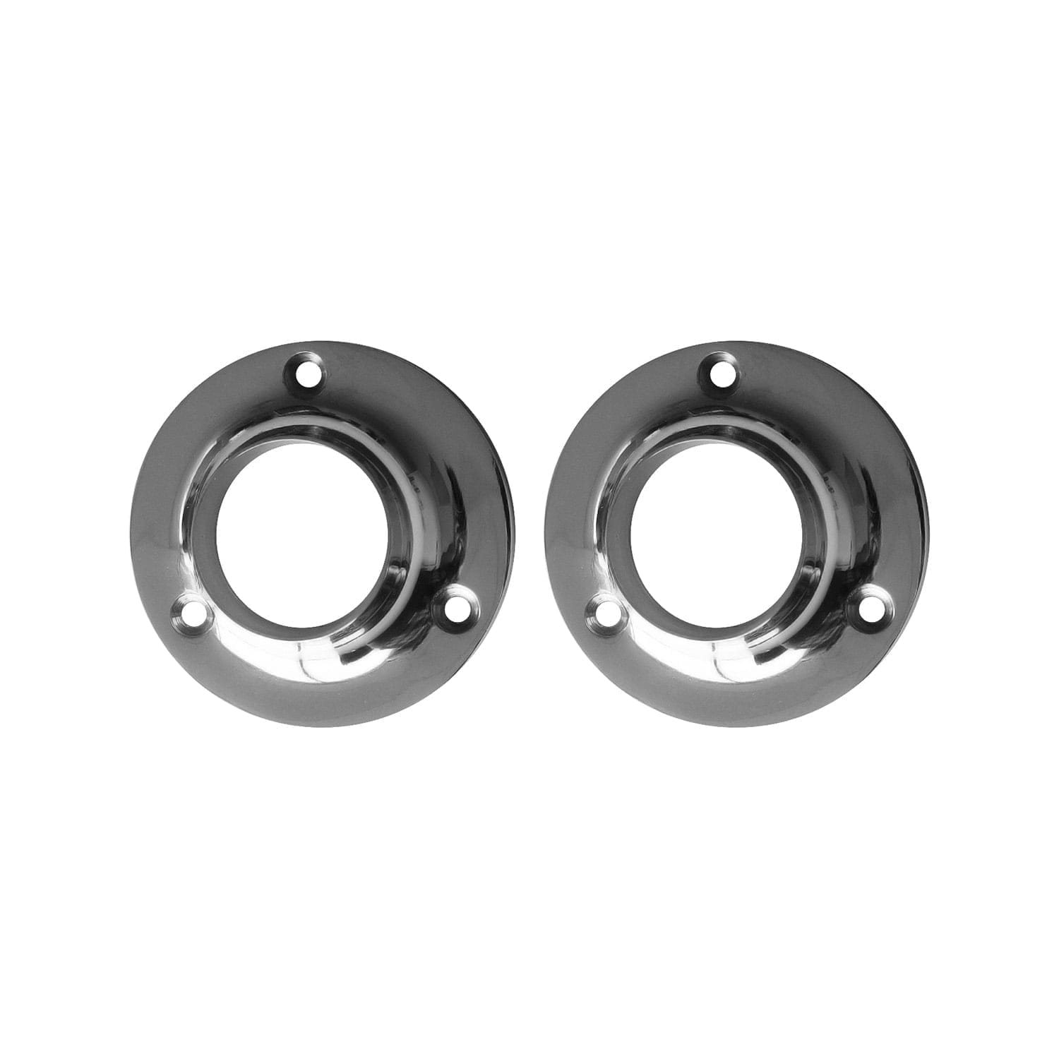 030CP25-1.jpg Towel Rail Open End Round Bracket Chrome for 25mm Tube - 2 Pack - Image 1