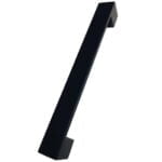 Wardrobe Cupboard Handle Square 226mm Matt Black