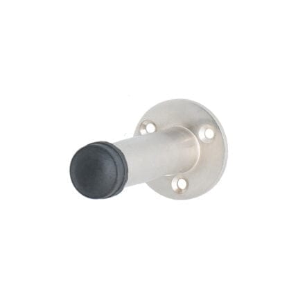 Satin Nickel Wall Mount Door Stop - 204 (90mm)