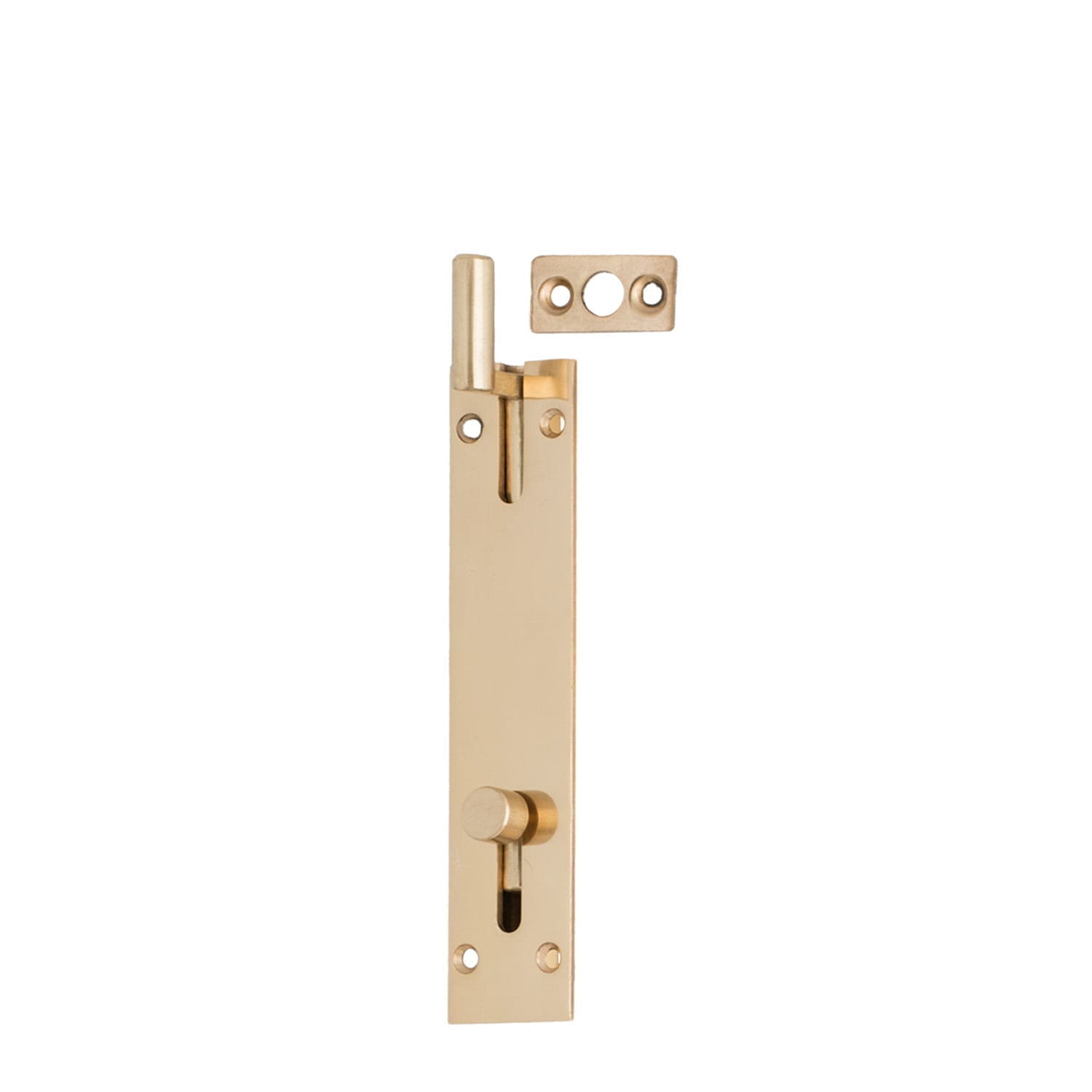 216BR08100.png.jpg Flush Slide Necked Bolt 100mm Polished Brass