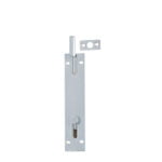Flush Slide Necked Bolt 100mm Satin Chrome