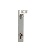 Flush Slide Necked Bolt 100mm Satin Nickel