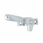left handed chrome window latch