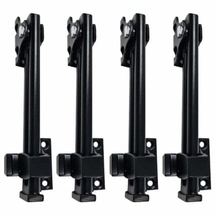 Window Restrictor Stay for Aluminium Window Matt Black - 4 Pack