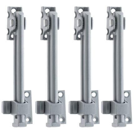 Window Restrictor Stay for Aluminium Window Satin Chrome - 4 Pack