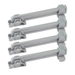 Window Restrictor Stay for Timber Window Satin Chrome - 4 Pack