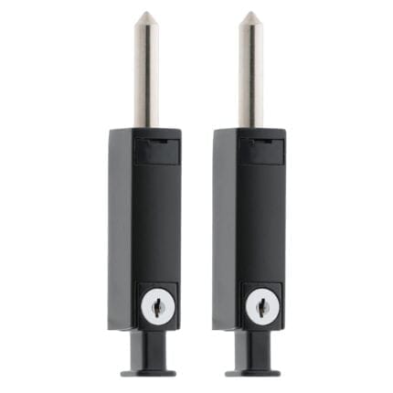 Matt Black 281 Security Patiobolt (45mm) - 2 Pack