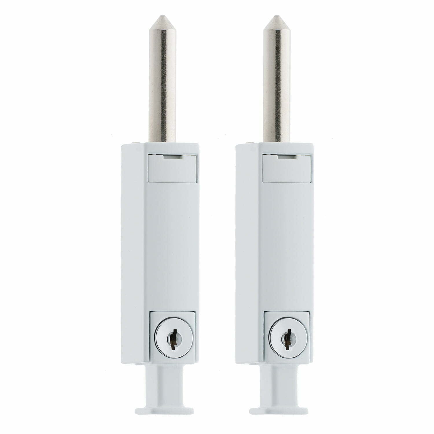 281PW2.jpg White 281 Security Patiobolt (45mm) - 2 Pack