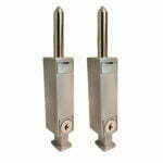 Satin Chrome 281 Security Patiobolt (45mm) - 2 pack