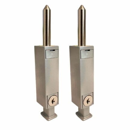 Satin Chrome 281 Security Patiobolt (45mm) - 2 pack
