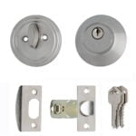Deadbolt Single Cylinder Key & Turn Satin Nickel