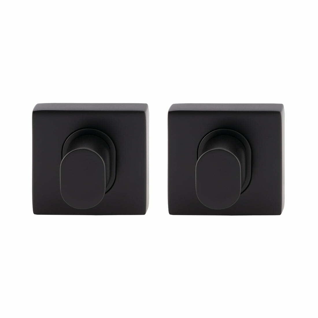 452SDPTBLK.jpg Double Turn Square Rose Matt Black door lock