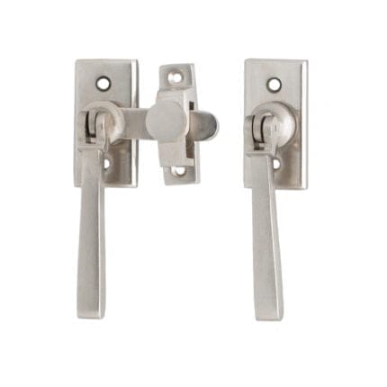 475 French Double Door Fastener Satin Nickel