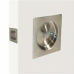 Square Cavity Slider Passage Set Satin Nickel