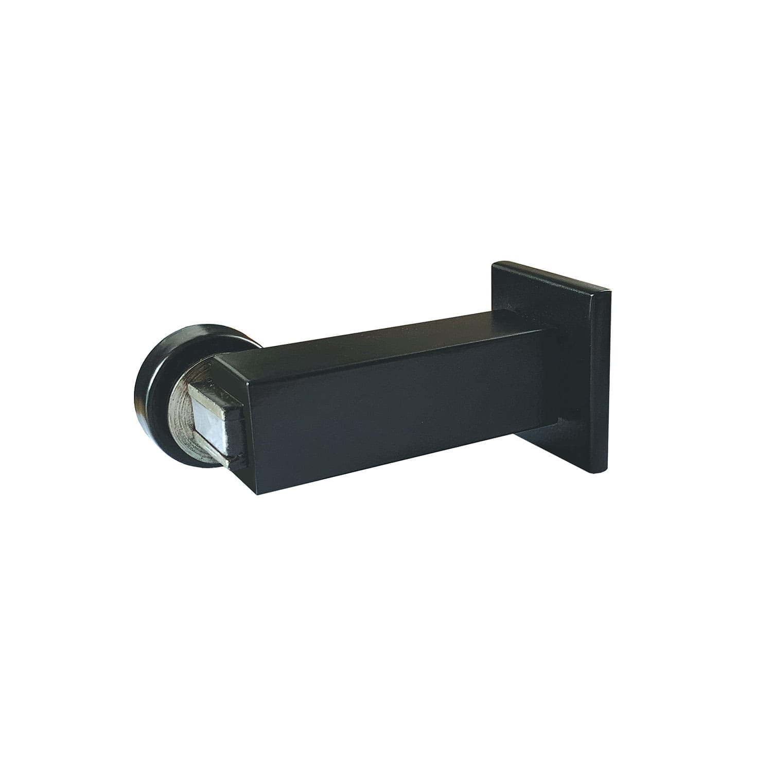 714PB-1.jpg 714 Magnetic Door Stop Wall or Floor Mount Matt Black - Image 1