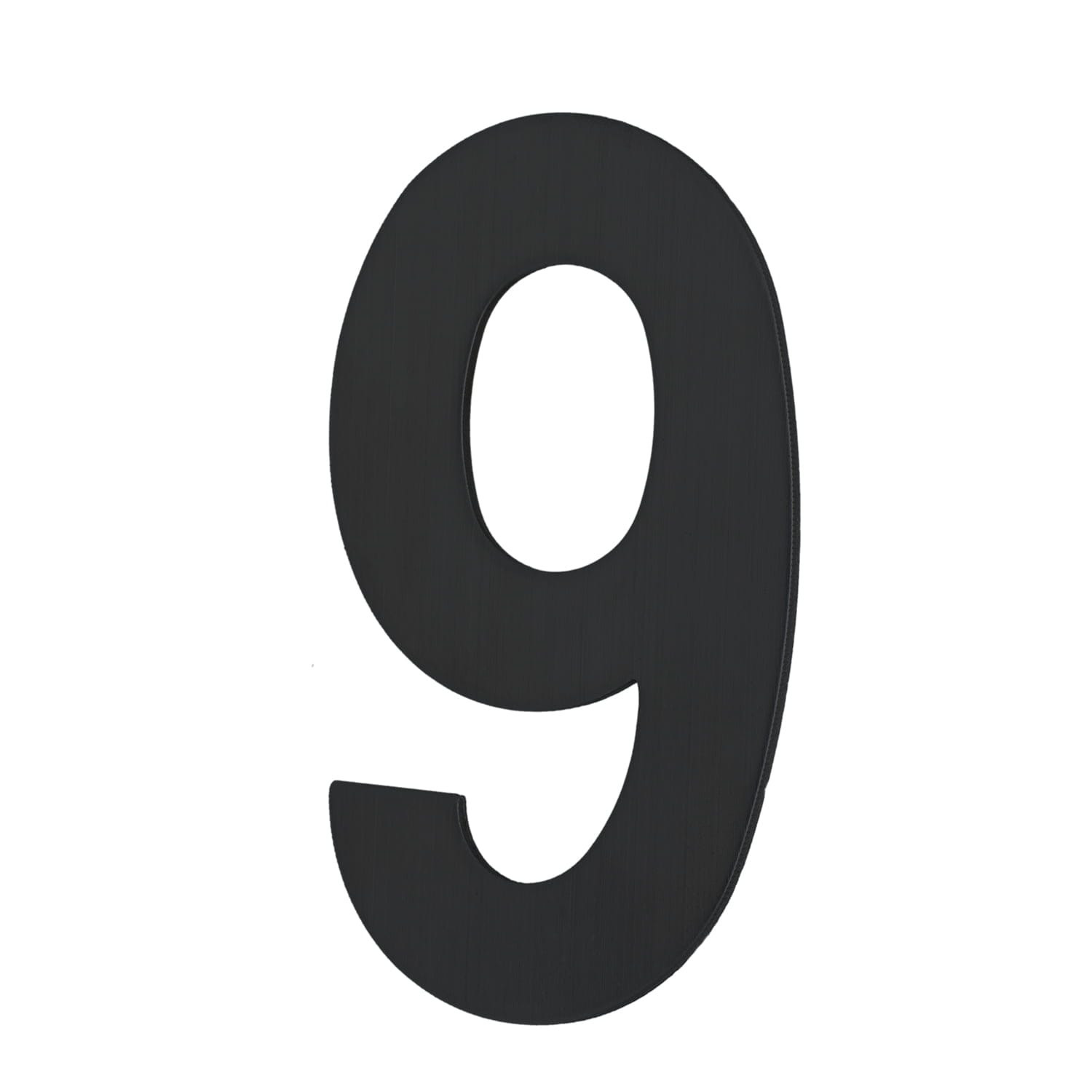 721PB1009.jpg House Number NINE '9' - Concealed fix 100mm Matt Black - Image 1