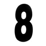 House Number EIGHT '8' - Concealed fix 155mm Matt Black