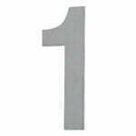 House Number ONE '1' - Concealed fix 100mm Stainless Steel