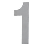House Number ONE '1' - Concealed fix 155mm Stainless Steel