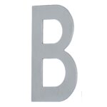 House Letter 'B' - Concealed fix 100mm Stainless Steel