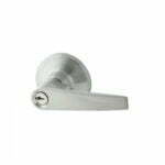 Turin Entrance door handle Lever Set Satin Nickel