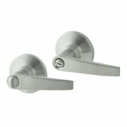 Turin Privacy door handle Lever Set Satin Nickel