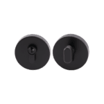 Round Deadbolt Matt Black door handle