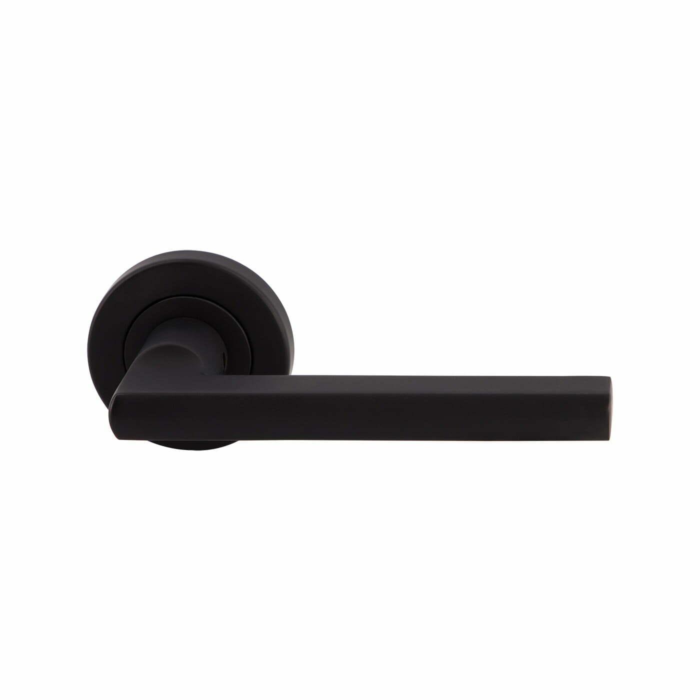 PAR101BLK.jpg Parma Lever Passage Set Matt Black door handle