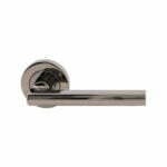Parma Lever Passage Set Black Chrome door handle