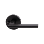 Sara Lever Integrated Privacy Set Matt Black door handle