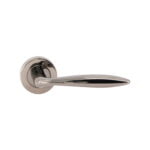 Tivoli Lever Passage Set Black Chrome door handle