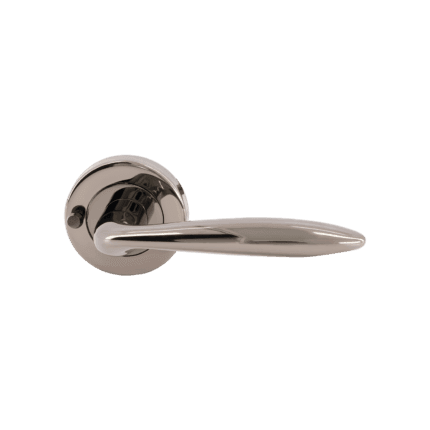 Tivoli Lever Integrated Privacy Set Black Chrome door handle