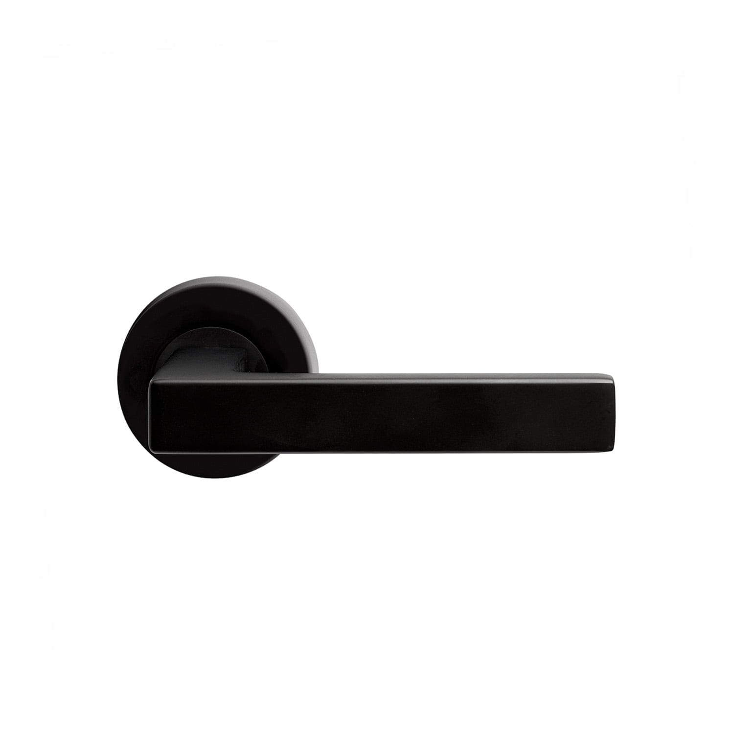 VER101BLK-1.jpg Verona Lever Passage Set Matt Black door handle