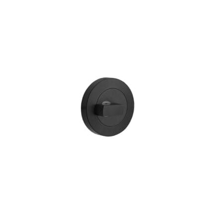 MNC Round Rose Turn Snib (Non-Indicating) Matt Black - Back To Back & Face Fixings Included