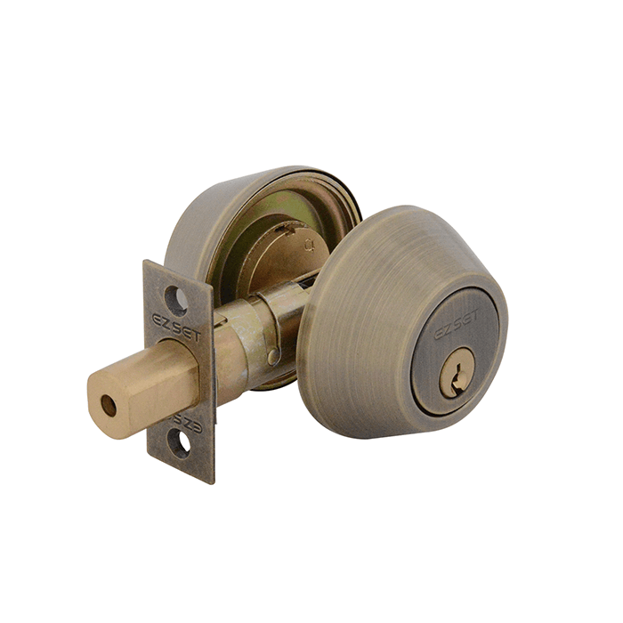 EZ210BALAB EZSET Double Cylinder Deadbolt AB - Image 1