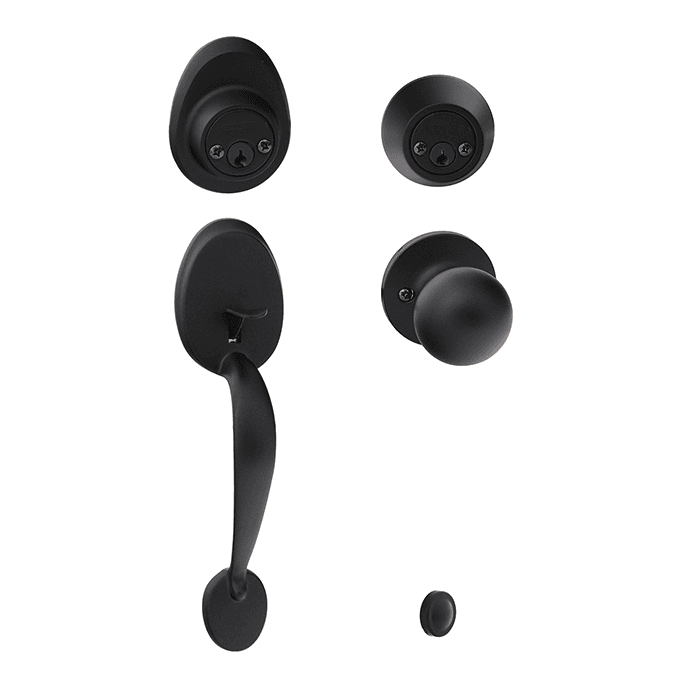 EZ410MABABLK EZSET Mayfair + Bala Double Cylinder BLK - Image 1