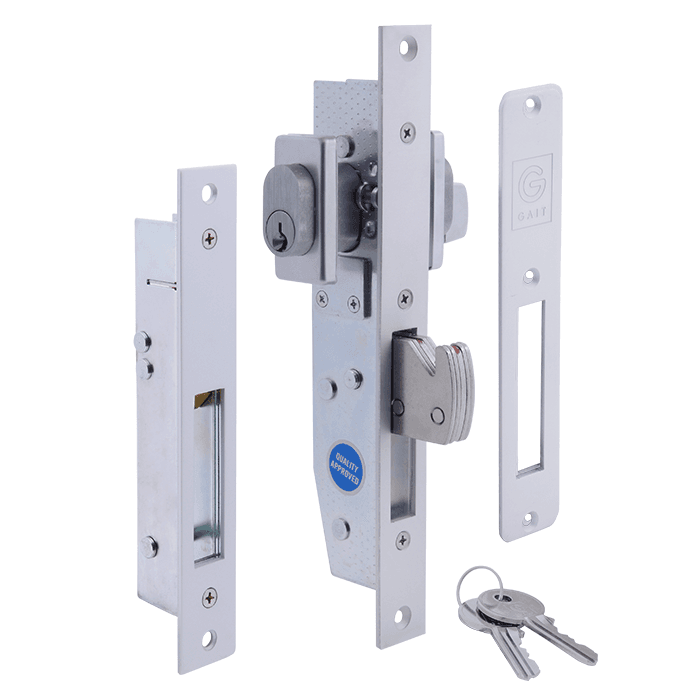 GT2012CSCP Com Sliding Door Mortice Lock - Single C