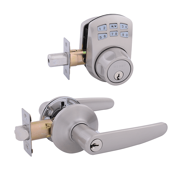 KE300HNSN EZSET Digital Deadbolt + Hawthorn SN - Image 1
