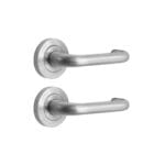 MNC KO Rose Handle Passage Set - Satin Chrome