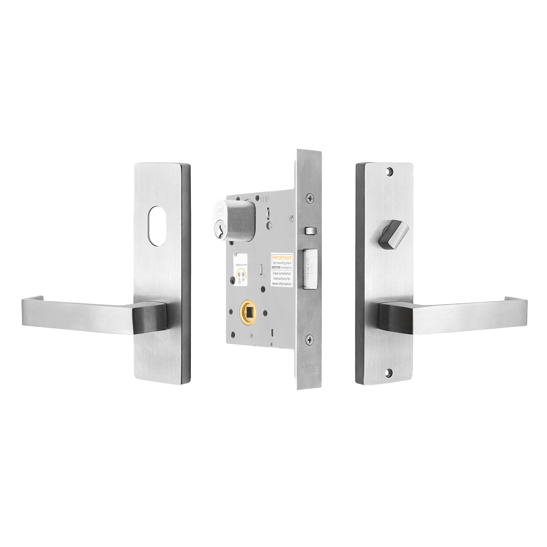 MNCKITEL-87 Commercial Entrance Lock Kit with Keys - 87 Lever - Image 1