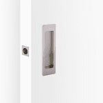 Rectangular Cavity Slider Passage Kit - Satin Nickel
