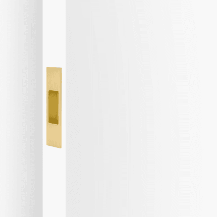 Finger Pull Rectangle Satin Brass 90mm x 26mm