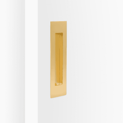Flush Pull 158mm x 42mm Satin Brass