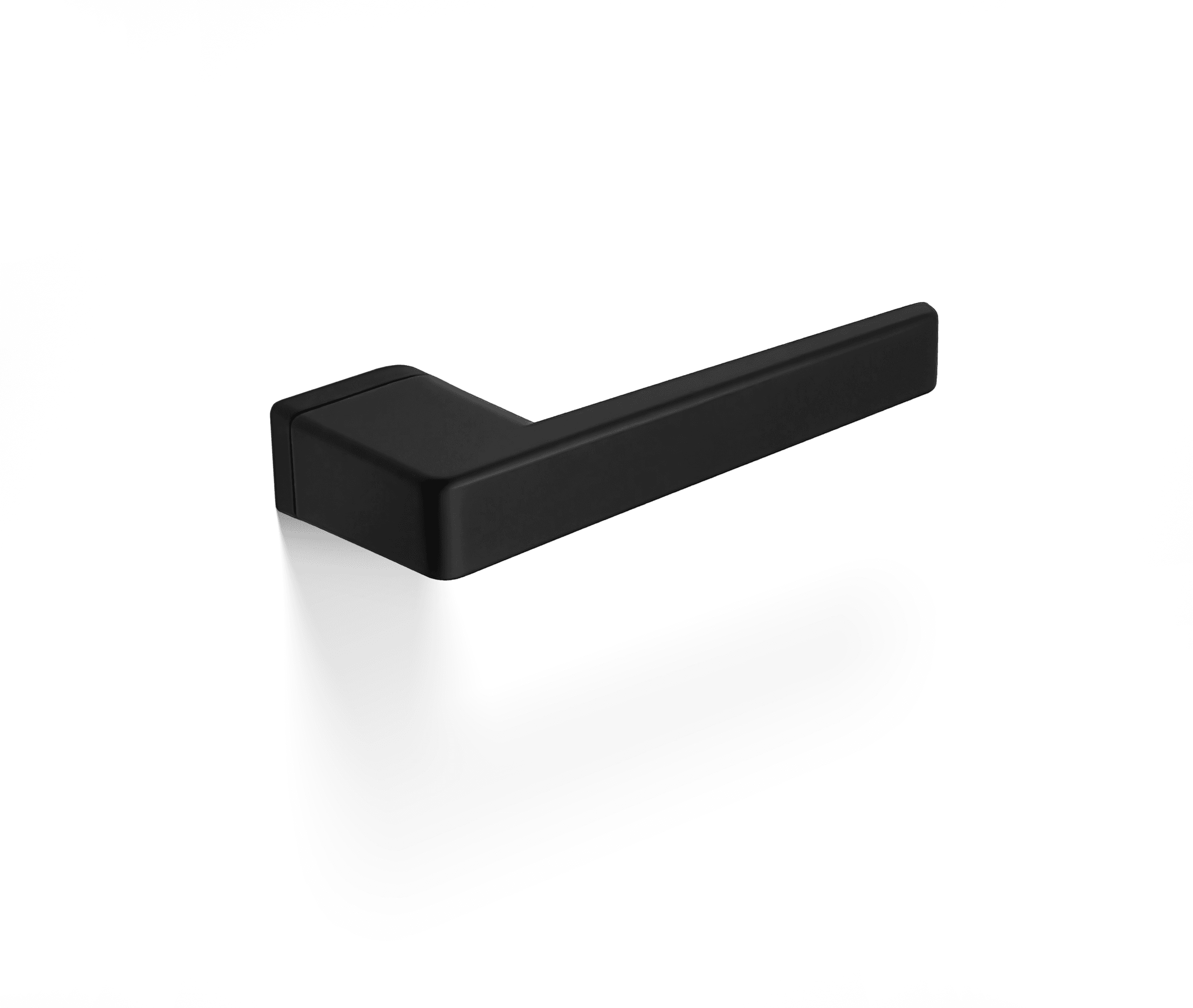 OBLIQ Black Obliq Door Lever - Matt Black - Image 1